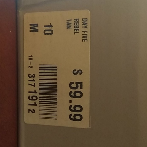 MEN'S NIB TAN DAY FIVE REBEL BOOTS - Picture 9 of 9